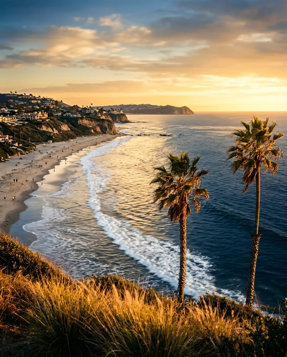 Salt Creek Beach coastal bluff and Pacific oceanfront near Laguna Niguel