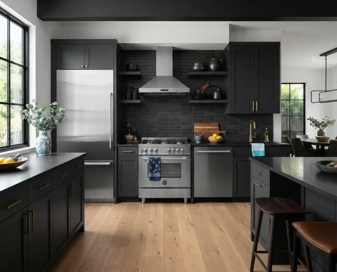 Clean modern kitchen appliances and precision repair diagnostic tools in a residential Modesto home