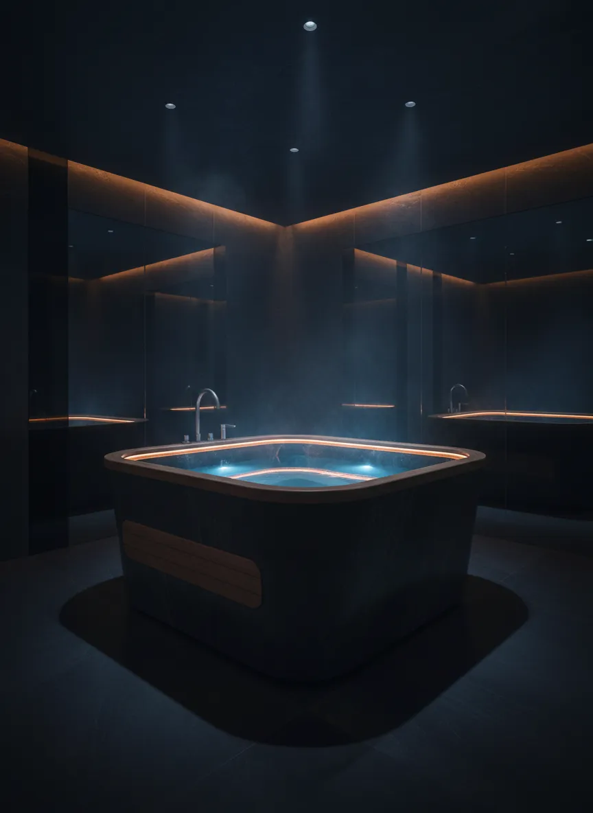 Core recovery service showcasing cold plunge and sauna