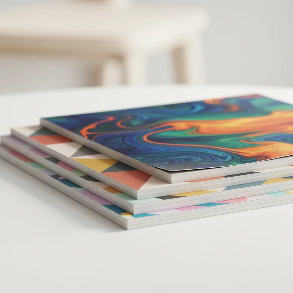 Stacked magazine issues showing varied cover art, clean studio lighting.