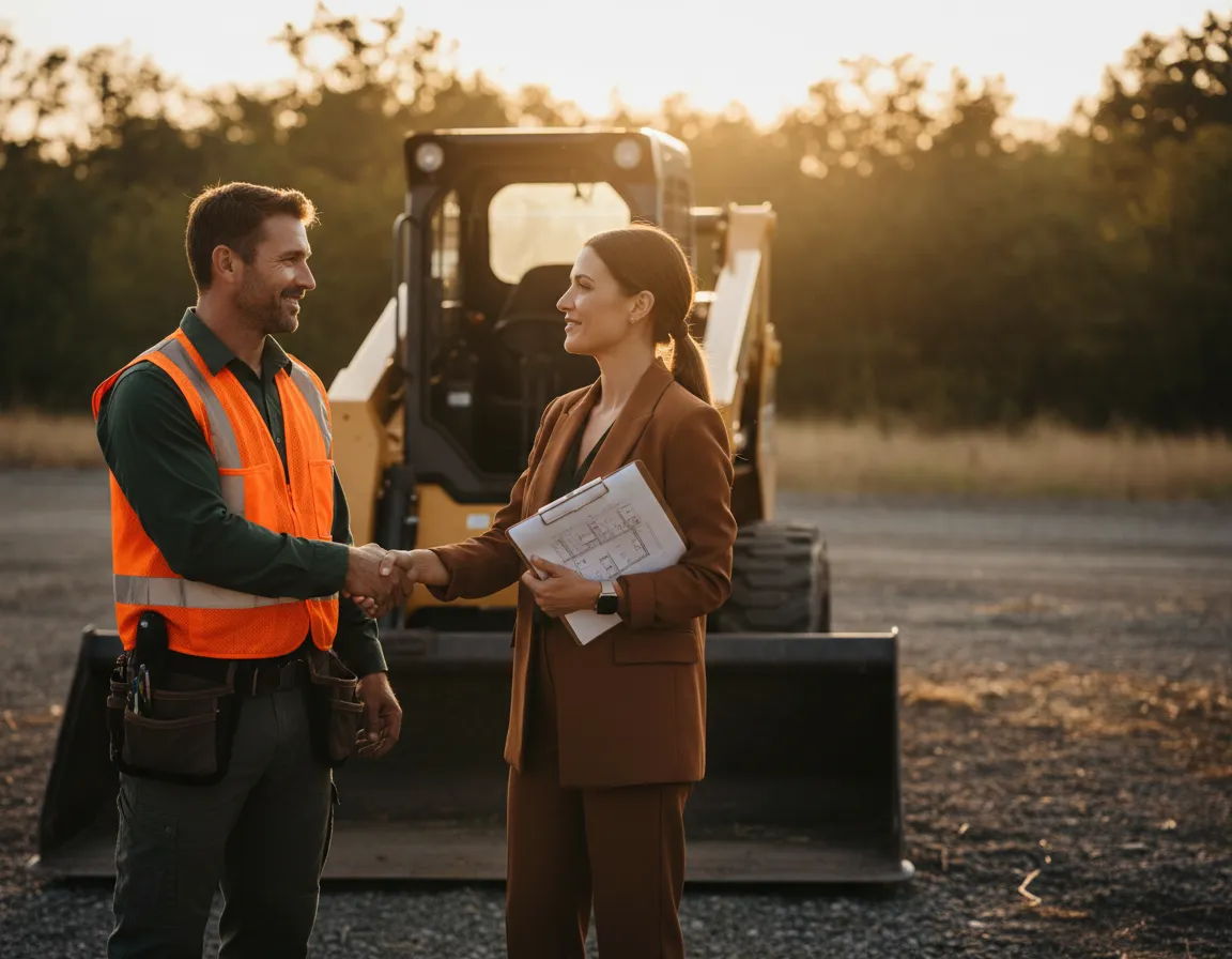 Handshake representing reliable communication and free estimates