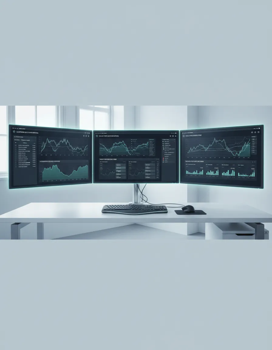 Technical trading terminal and algorithmic execution metrics