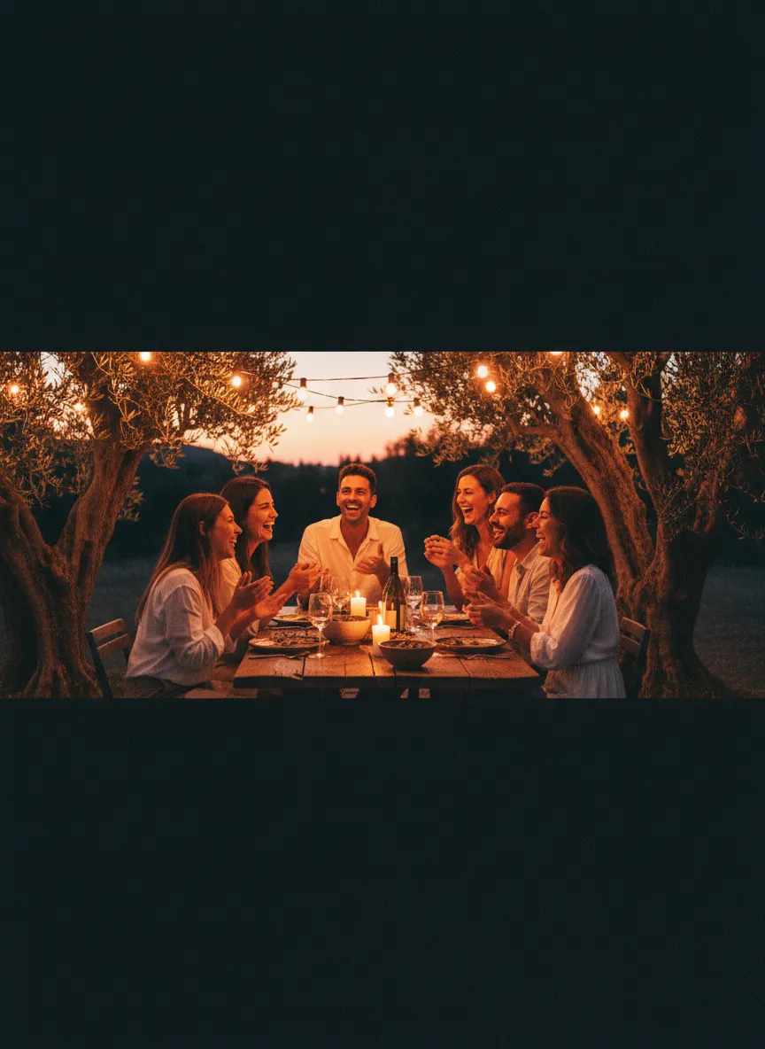 Group travel sunset experience