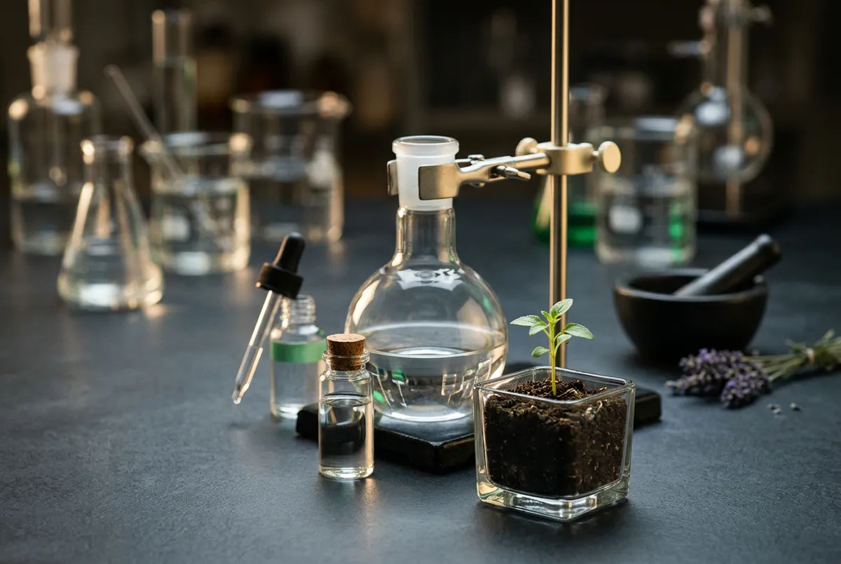 Envases de vidrio y laboratorio con formulaciones de fertilizantes bioactivos