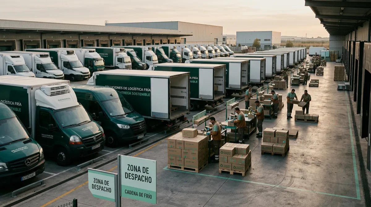 Flota de transporte y distribución con control térmico de PlantVital lista para despacho