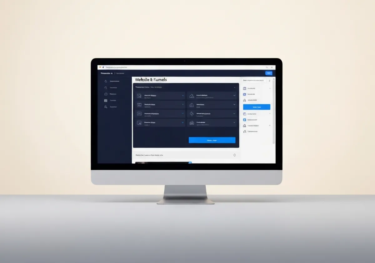Website and Funnels platform screenshot