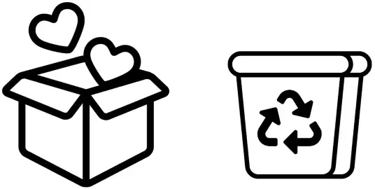 Moving box and recycle bin
