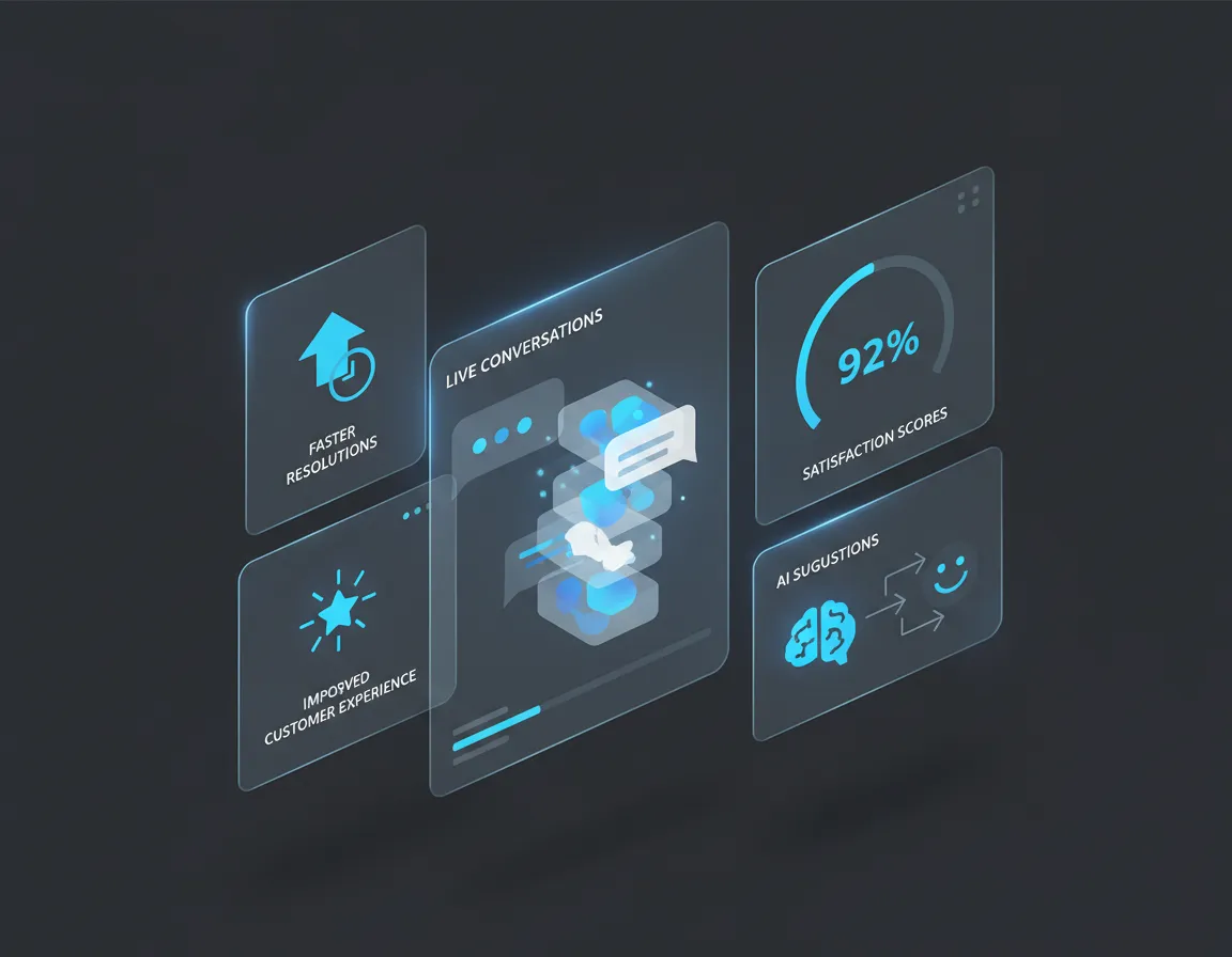 Customer service dashboard powered by AI insights