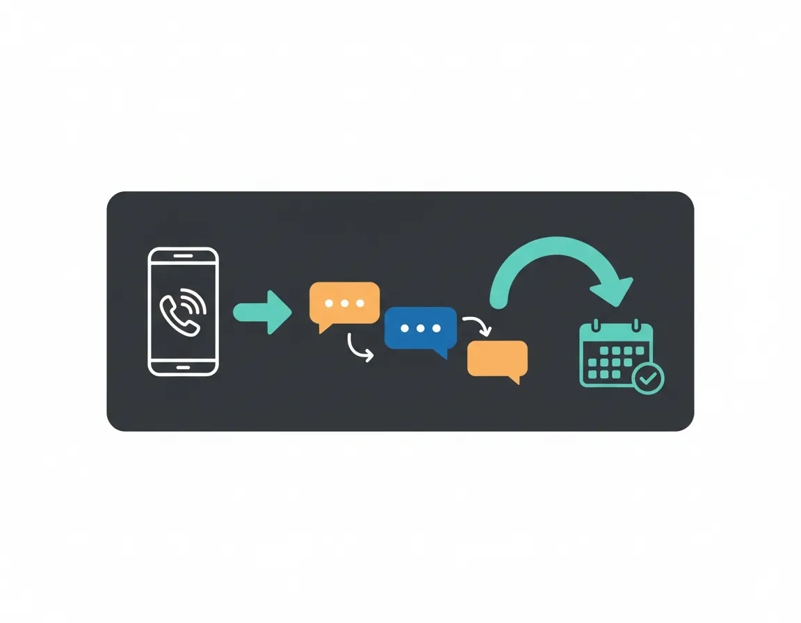 Missed call text back automation flow