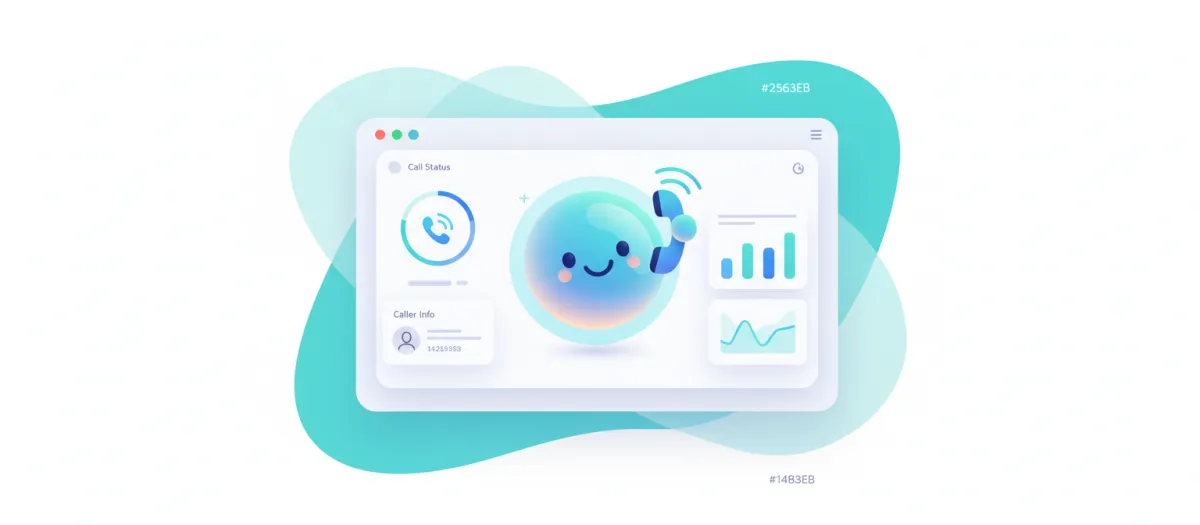 AI voice assistant answering a phone call for a small business