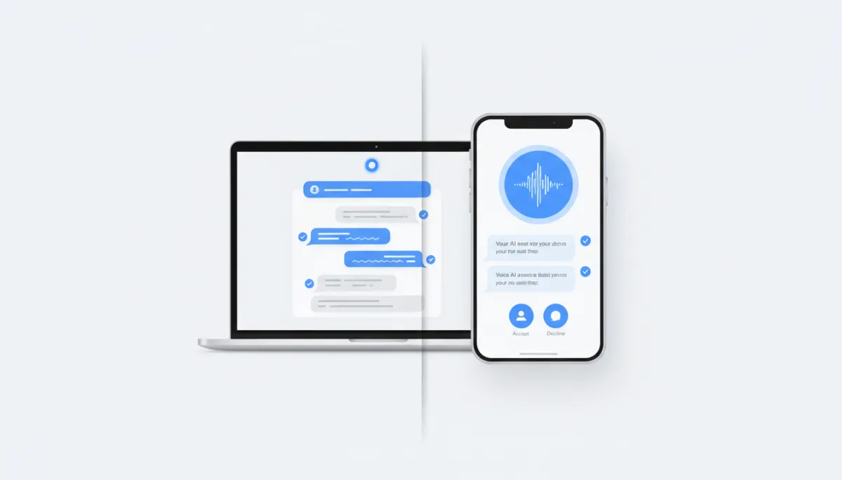 AI chatbot and voice assistant supporting customers and capturing leads