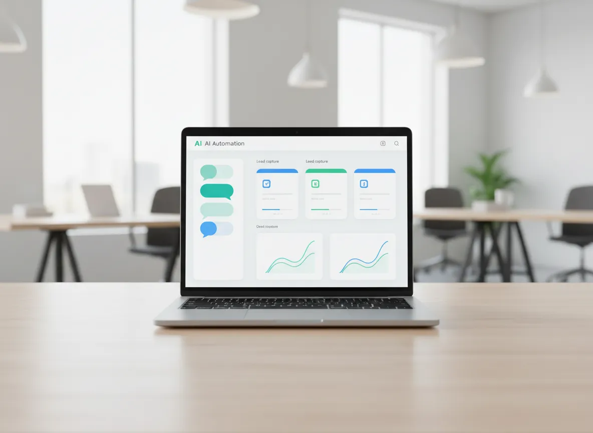 AI automation dashboard helping a small business grow
