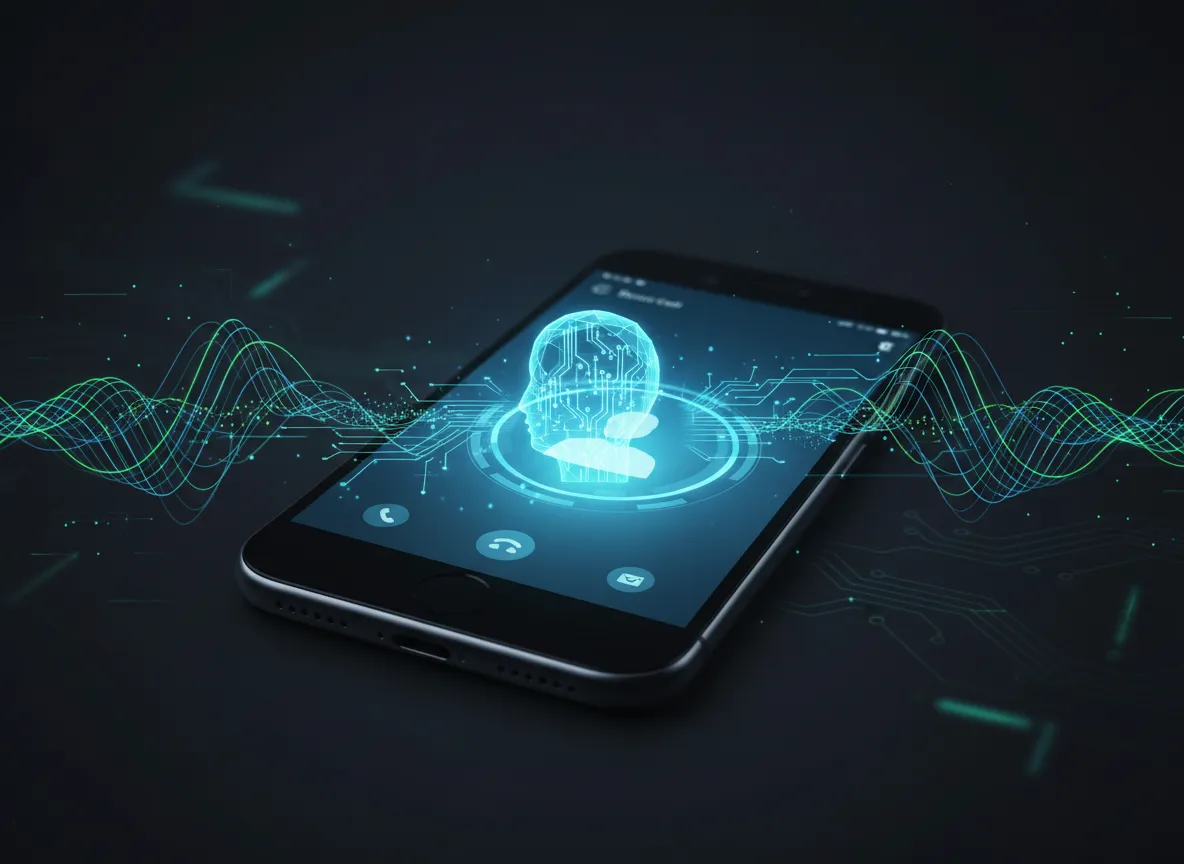 AI voice assistant answering calls for a small business