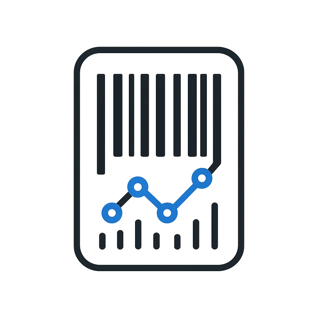 Barcode analytics icon