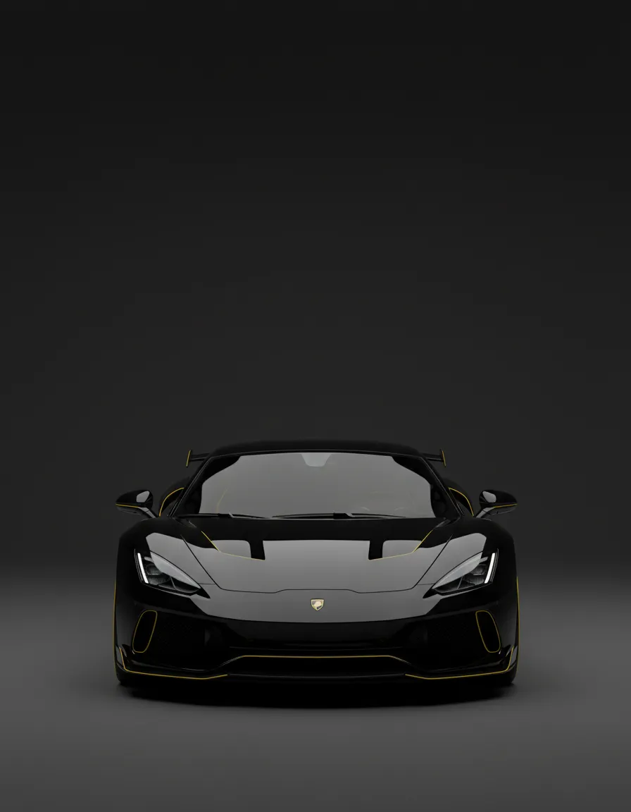 Glossy black detailed car in Kuching