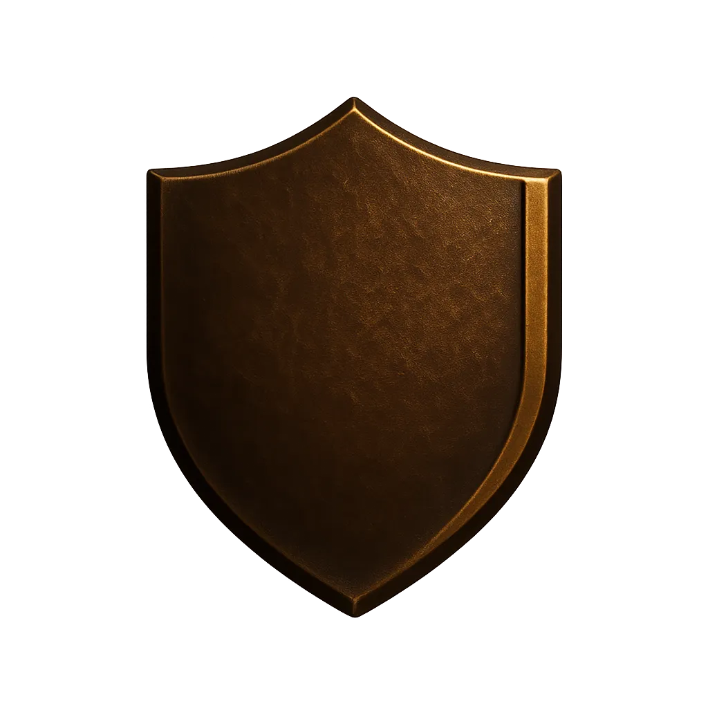 A rugged emblem representing refuge and strength