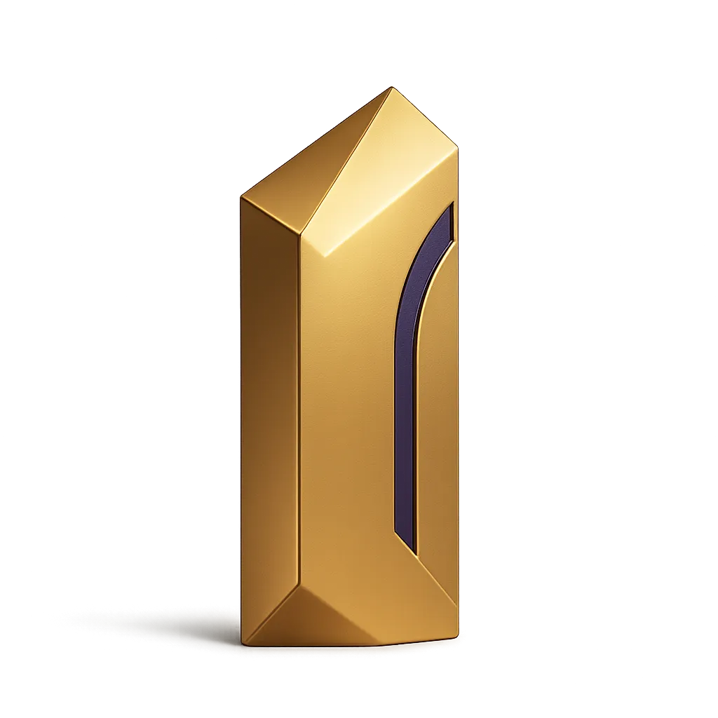 Gold foil accent graphic or solemn architectural motif