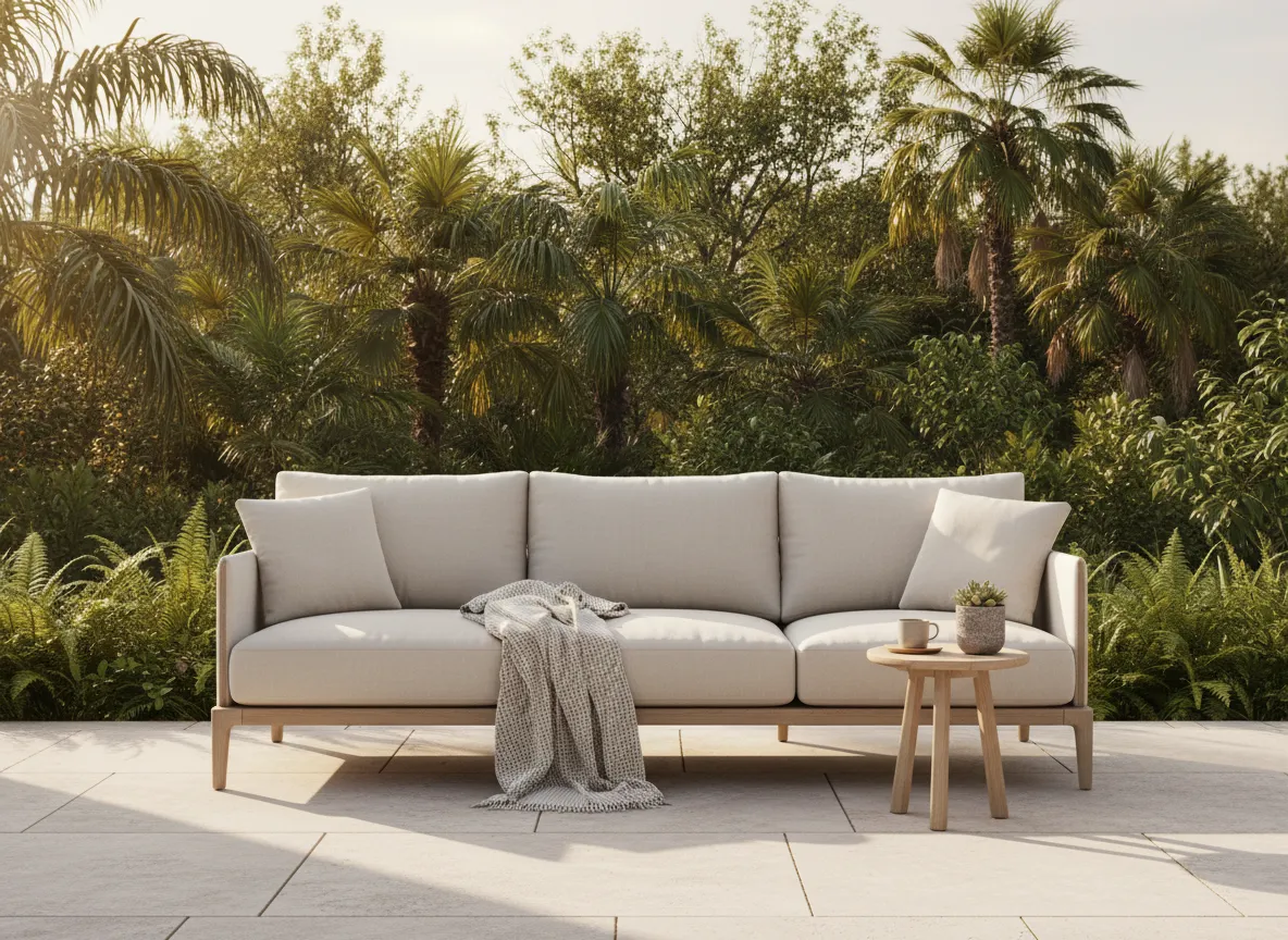 Sofá de 3 plazas para patio