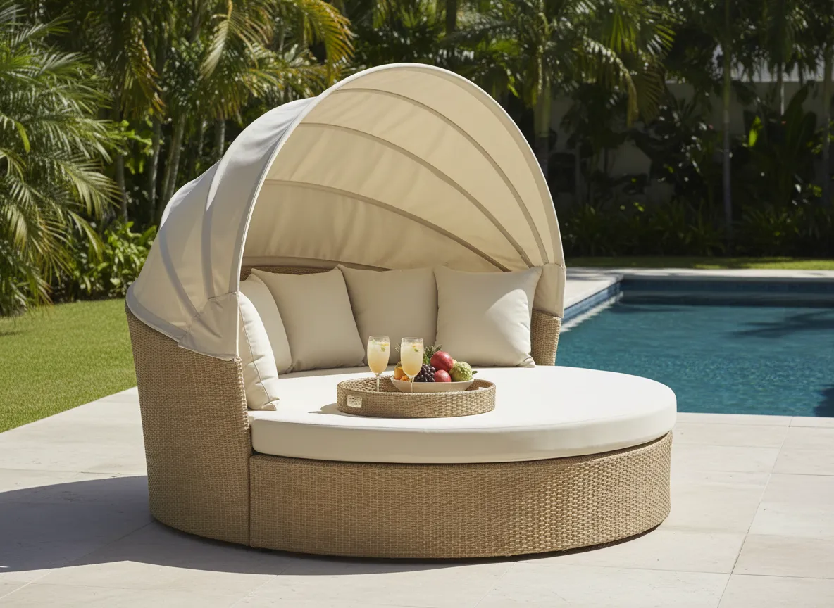 Daybed redondo exterior