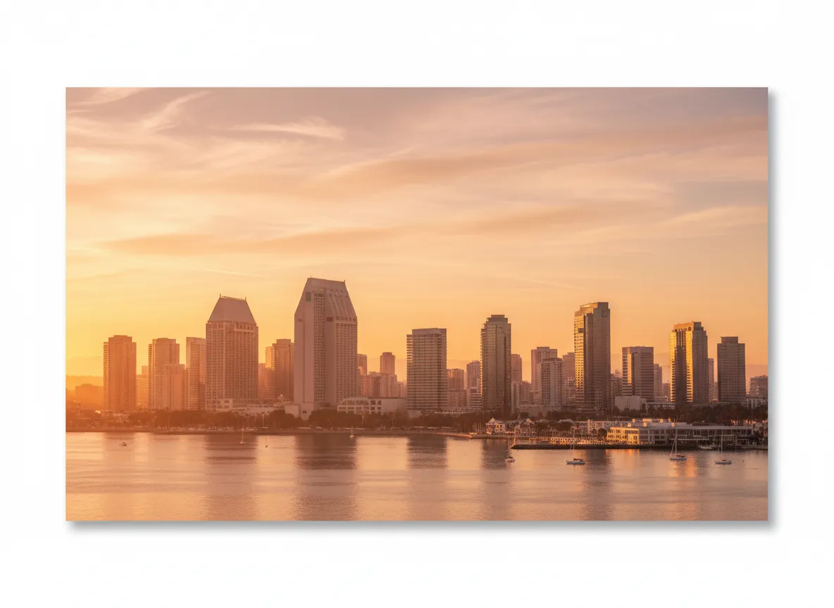 California skyline or office view