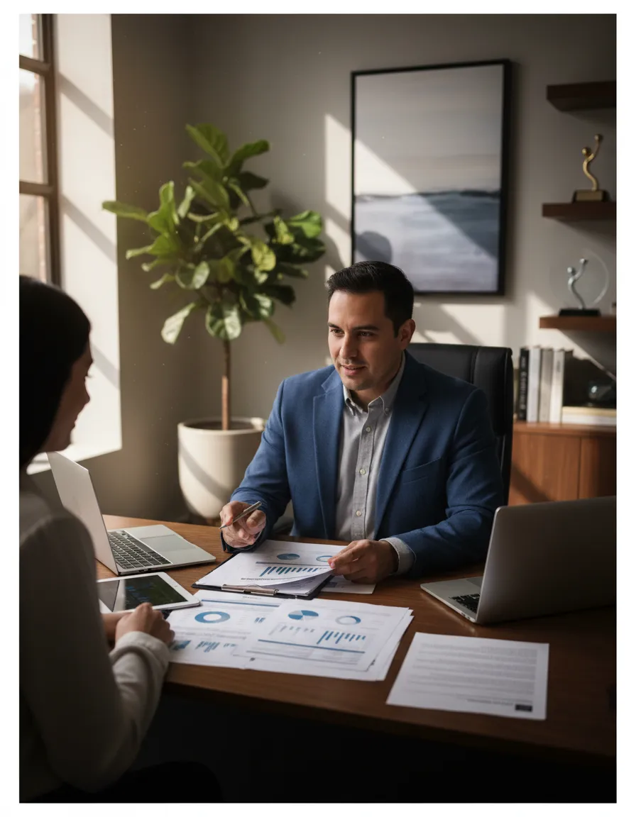 Consulta financiera con un profesional