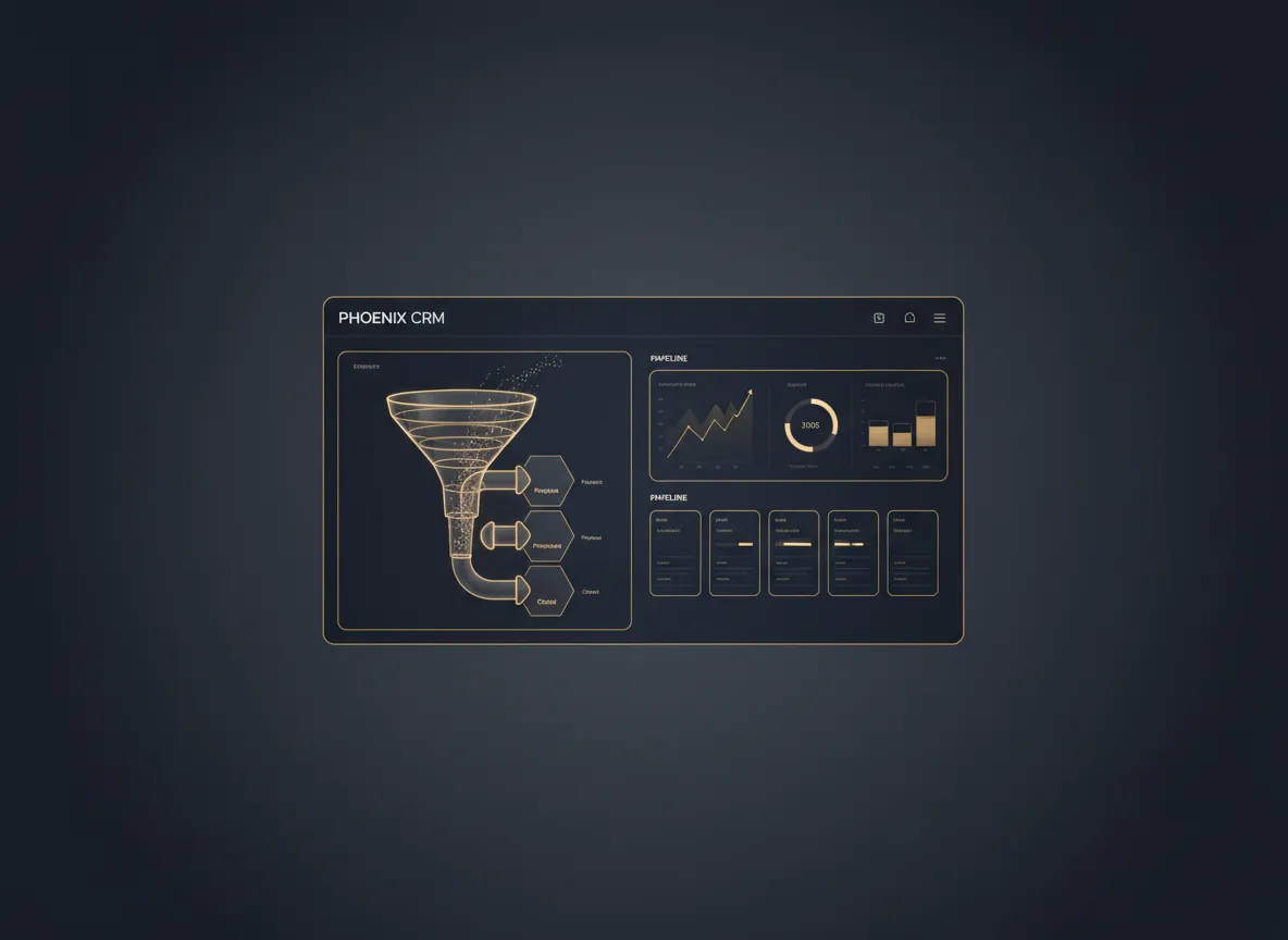 Phoenix CRM funnel dashboard visualization