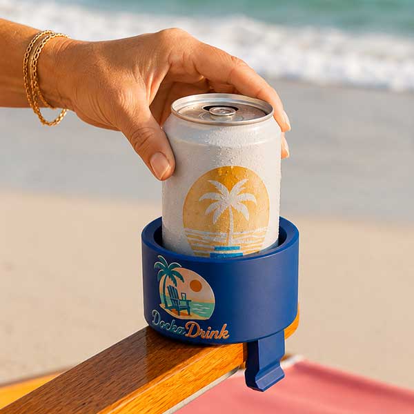 Place your drink securely in the holder