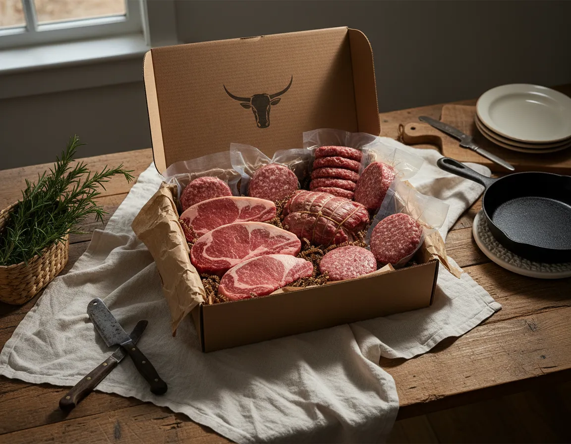 Assorted premium beef bundle imagery