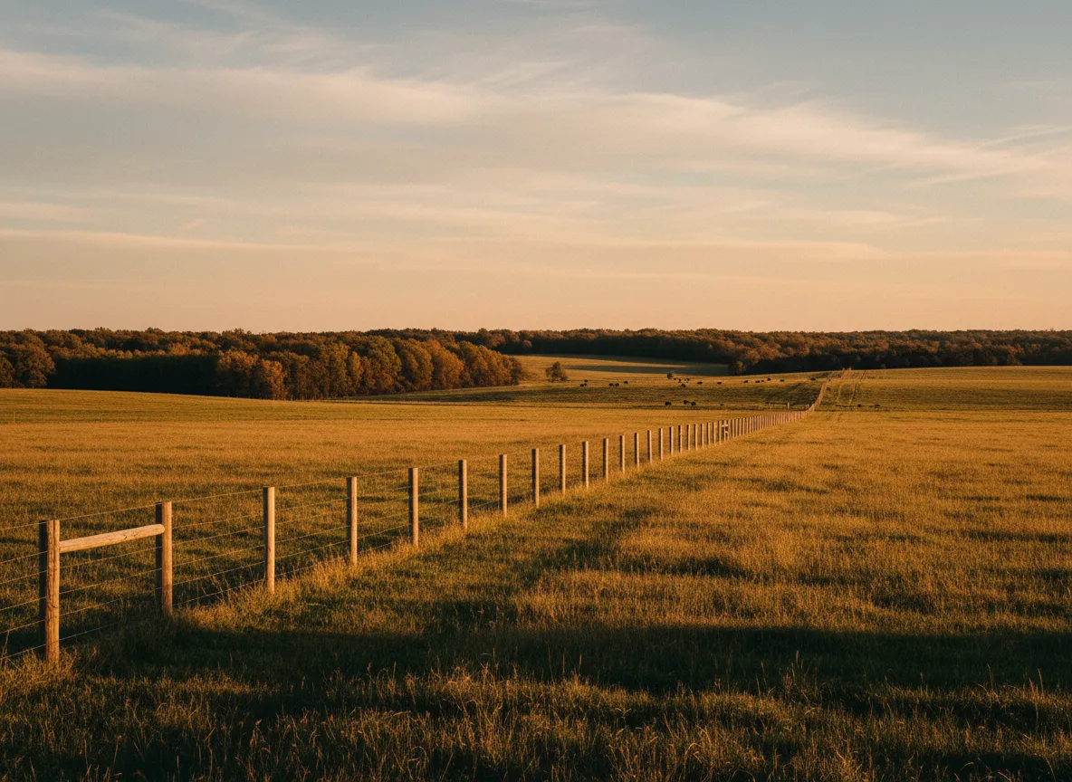 Fence line and fields (placeholder)