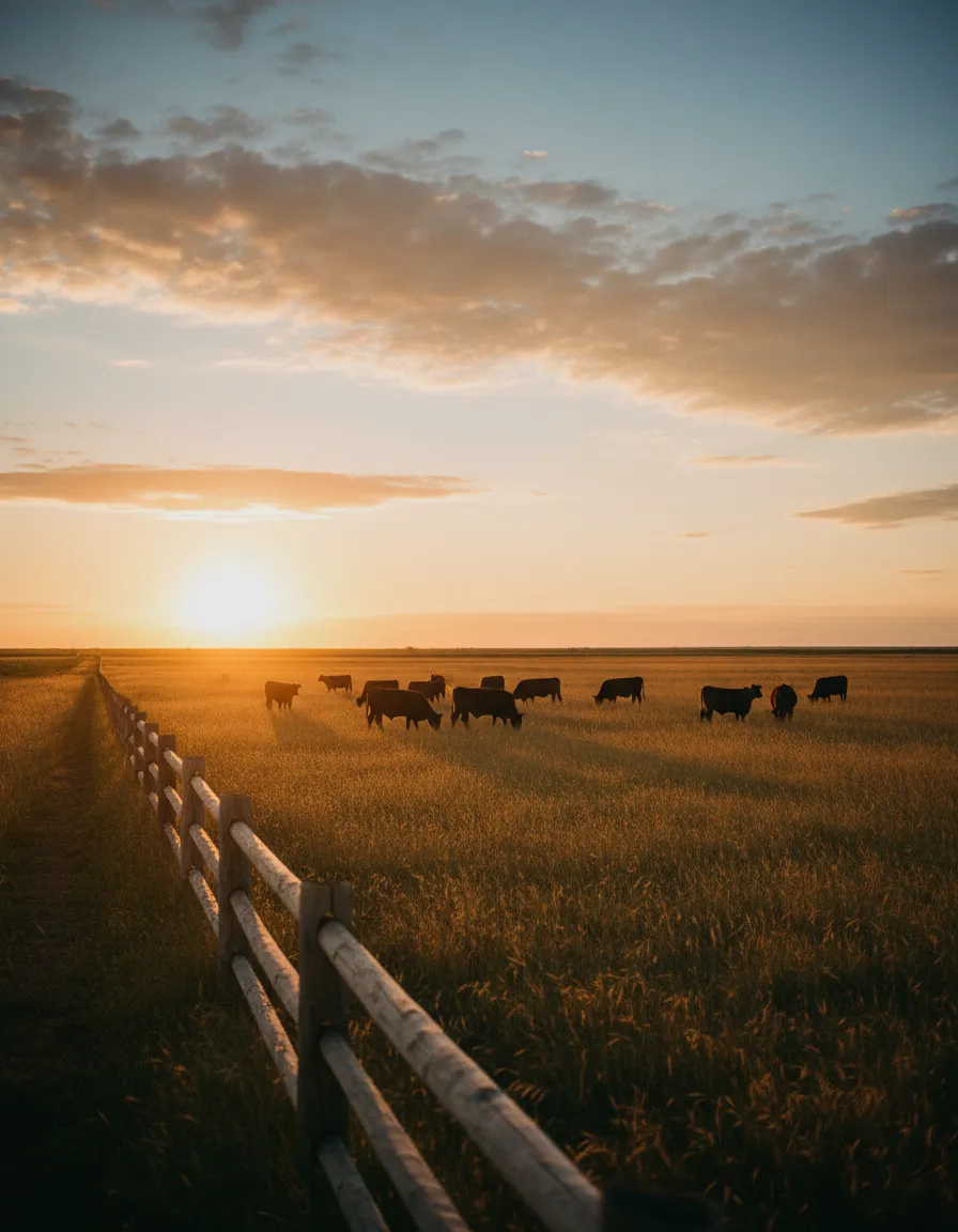 Warm ranch landscape photography (placeholder)