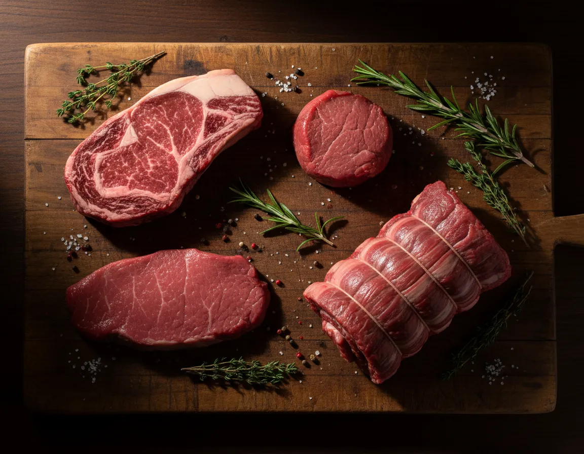 Premium beef cuts photography (placeholder)