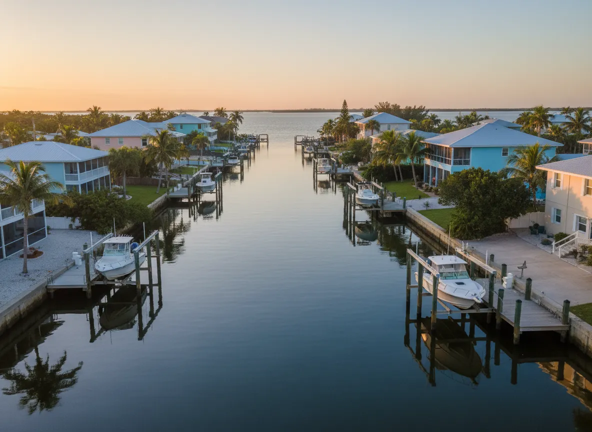 Future Creative Commons image of St. James City waterfront homes and canals