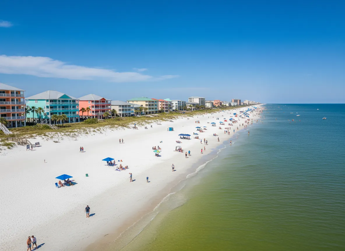 Future Creative Commons image of Fort Myers Beach coastline and homes