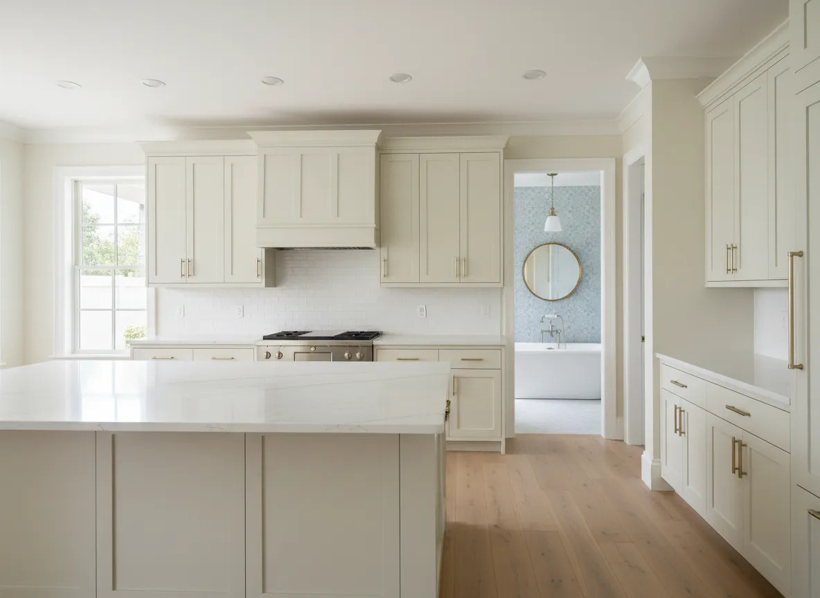 Remodeled kitchen and bathroom project