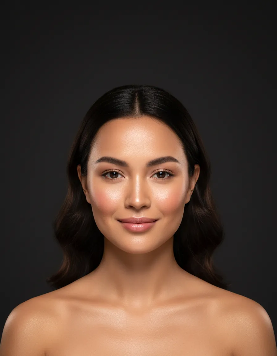 After natural glow transformation