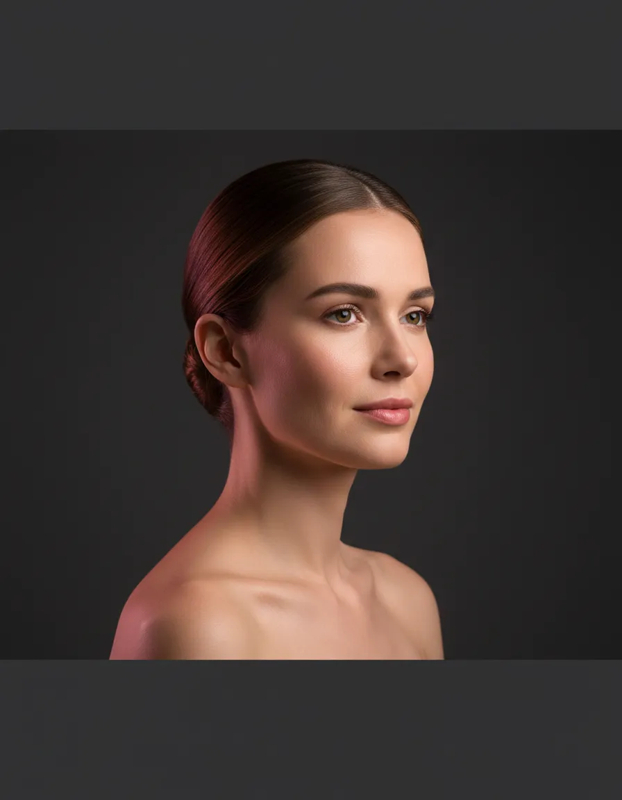 After jawline transformation
