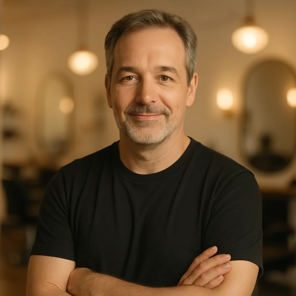 Portrait of David L., Salon Owner
