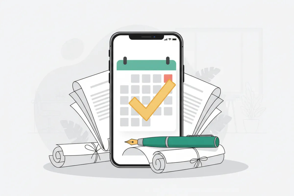 Notary scheduling illustration