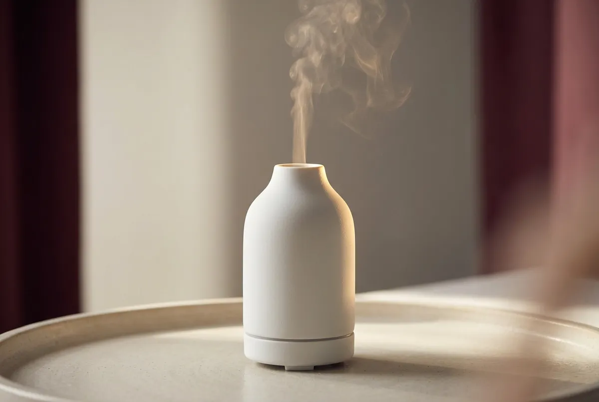 Aromaterapie cu difuzor ultrasonic și esență de trandafir