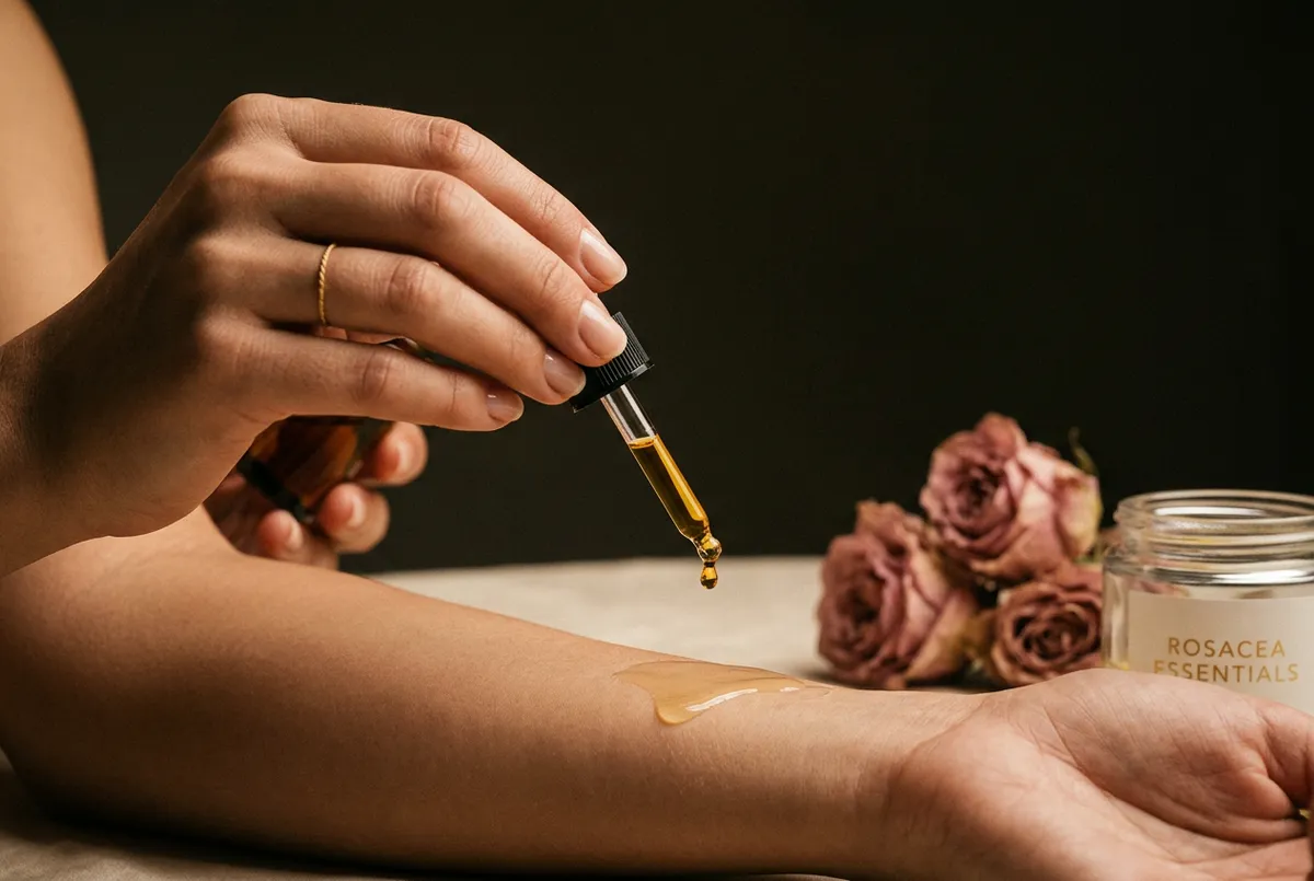 Ritual de masaj facial cu ulei pur de trandafir