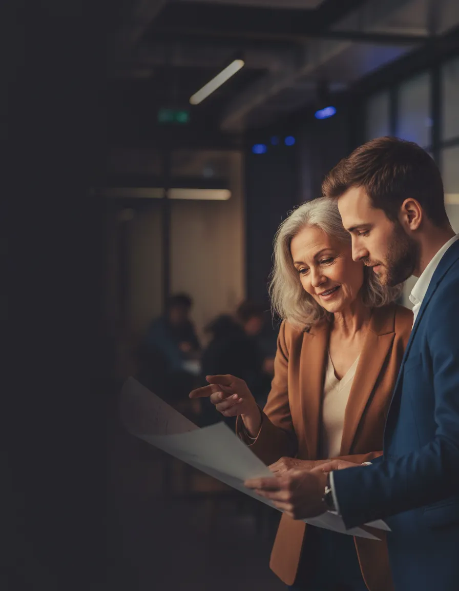 Mentorship moment at a real estate property site