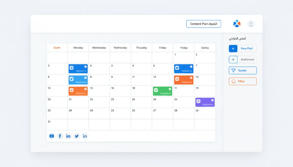 واجهة تقويم محتوى ايديازيك