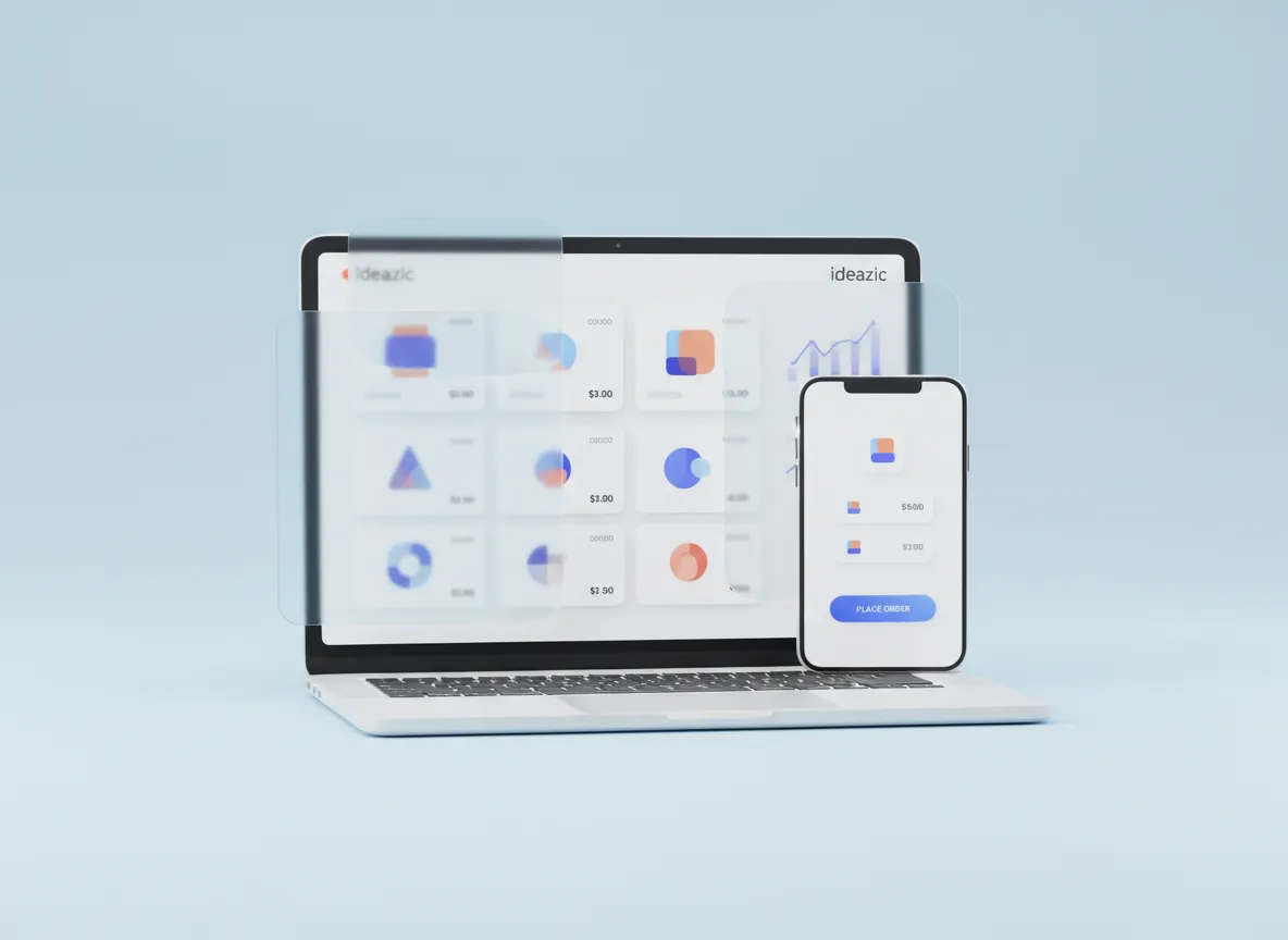 Ideazic online store dashboard preview