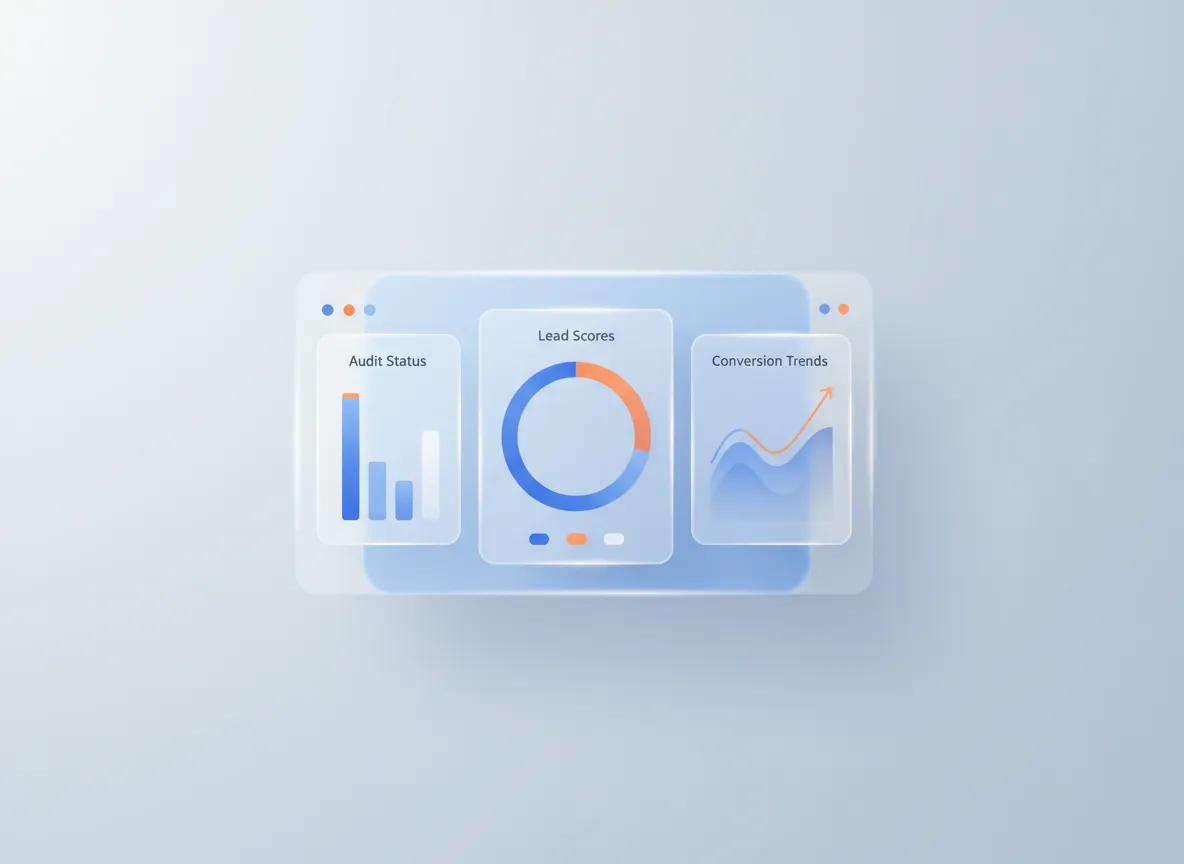 Prospecting analytics dashboard illustration