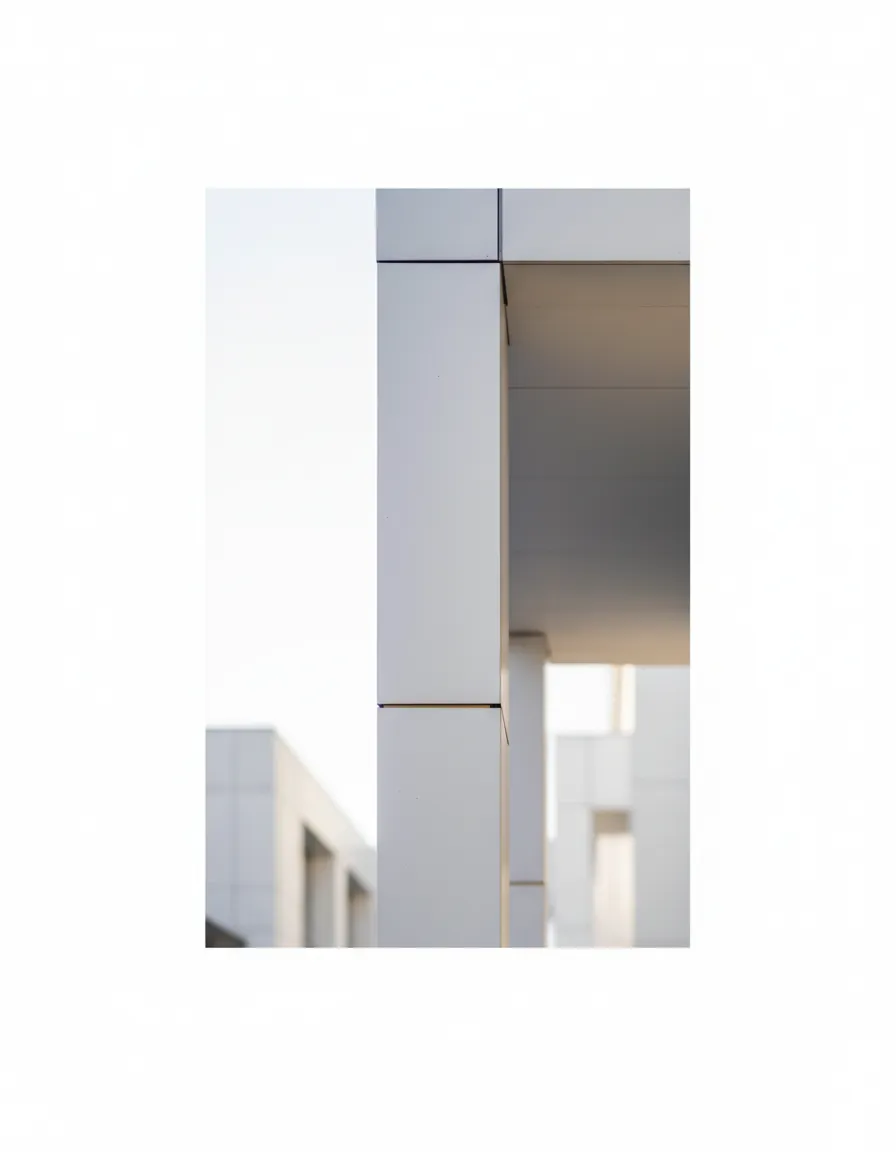 Modern architectural building representing stability and security