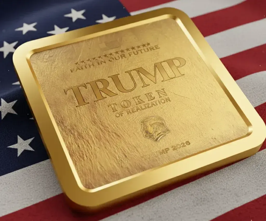 Trump Token Cover with USA Flag
