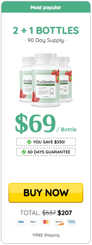 ProDentim Most Popular package (3 bottles)