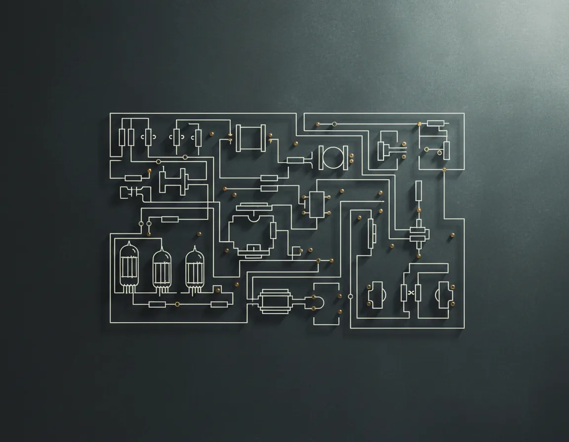 Vintage audio schematic diagram