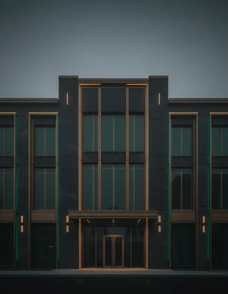Architectural detailing of a premium commercial real estate asset