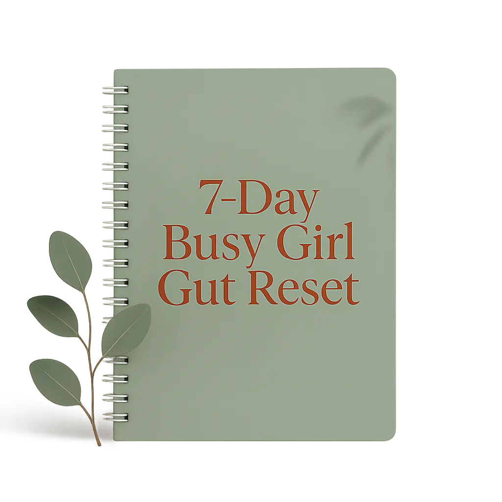 7-Day Busy Girl Gut Reset Workbook Mockup